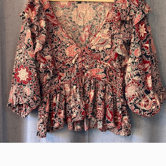 House of Harlow 1960 Jipur   floral top size XL - Picture 6 of 10